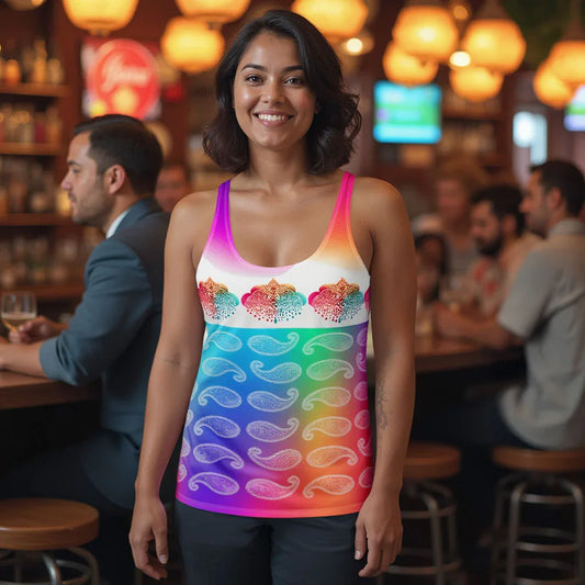 Girisha - Athlo Flex Tank sustainable fashion athleisure includes plus size activewear yoga clothes unique flare leggings shorts dresses one pieces travel wear for ladies