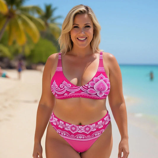 Vai Henna - Plus Athlo Classic Bikini sustainable fashion athleisure includes plus size activewear yoga clothes unique flare leggings shorts dresses one pieces travel wear for ladies