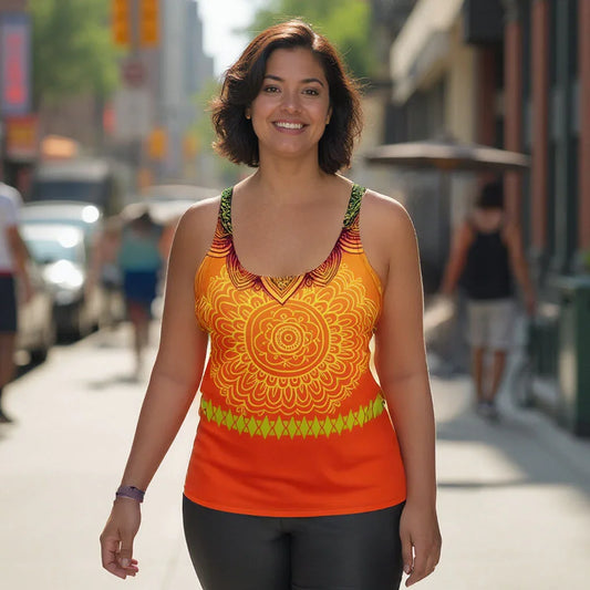 Pranika - Athlo Flex Tank sustainable fashion athleisure includes plus size activewear yoga clothes unique flare leggings shorts dresses one pieces travel wear for ladies