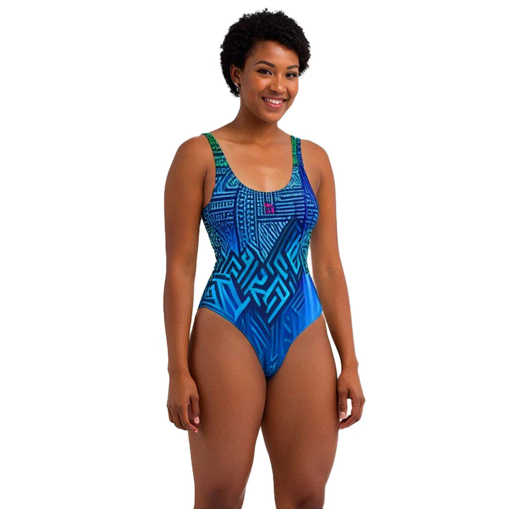 Tiani - Athlo Swimsuit sustainable fashion athleisure includes plus size activewear yoga clothes unique flare leggings shorts dresses one pieces travel wear for ladies