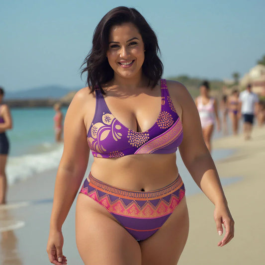 Ronish - Plus Athlo Classic Bikini sustainable fashion athleisure includes plus size activewear yoga clothes unique flare leggings shorts dresses one pieces travel wear for ladies