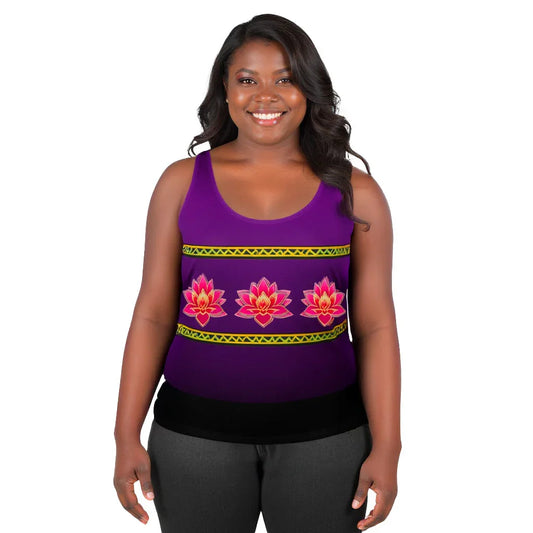 Rema - Plus Athlo Flex Tank sustainable fashion athleisure includes plus size activewear yoga clothes unique flare leggings shorts dresses one pieces travel wear for ladies