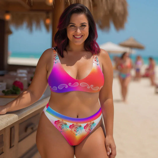 Girisha - Plus Athlo Classic Bikini sustainable fashion athleisure includes plus size activewear yoga clothes unique flare leggings shorts dresses one pieces travel wear for ladies