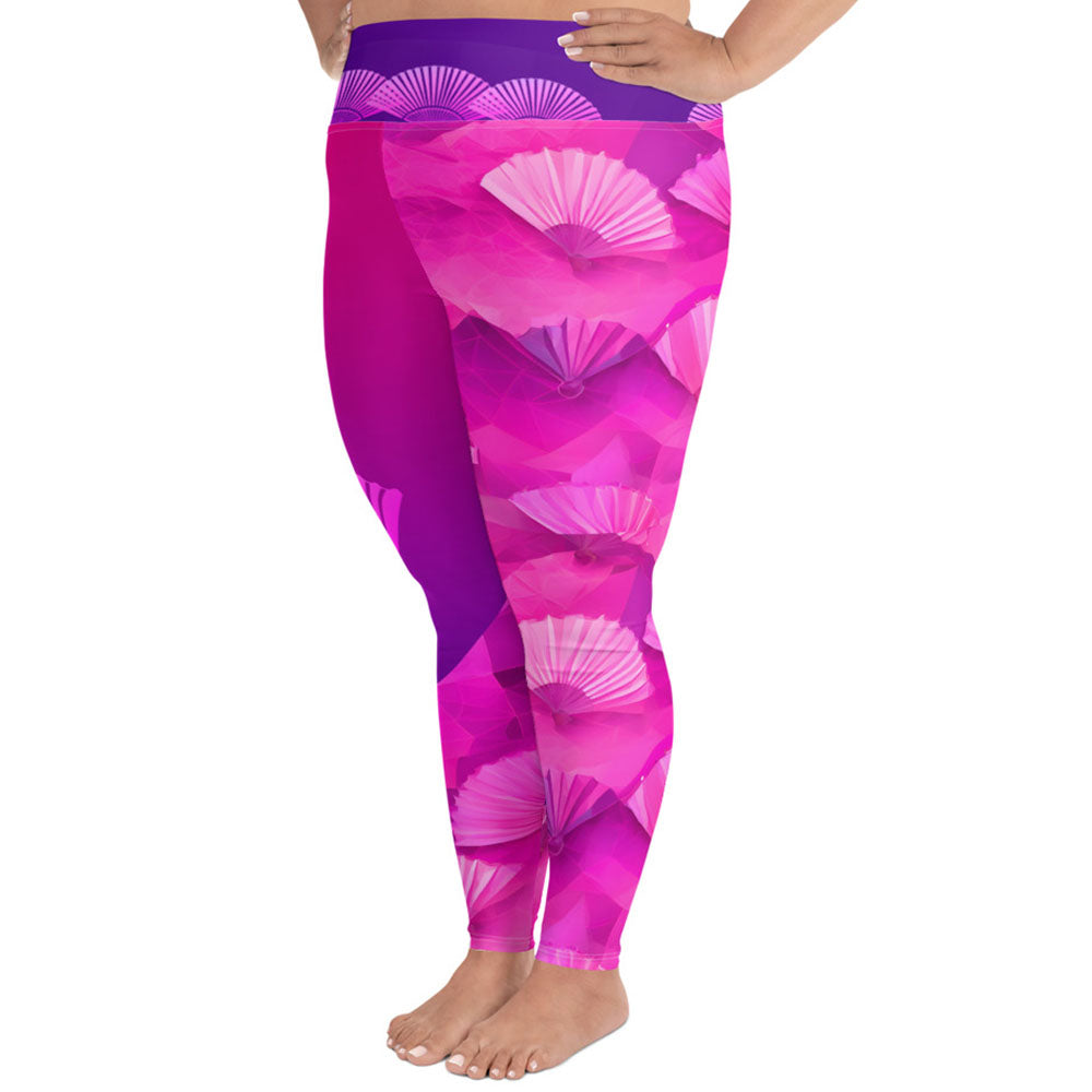 Soma - Plus Athlo / Yoga Leggings best workout and yoga pants for women plus size affordable sustainable recycled unique cool funky leggings by Namaste Fashion