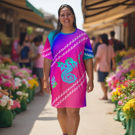 Dragon Desi - Plus Athlo Straight Dress sustainable fashion athleisure includes plus size activewear yoga clothes unique flare leggings shorts dresses one pieces travel wear for ladies