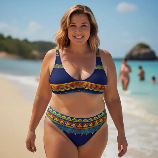 Perani - Plus Athlo Classic Bikini sustainable fashion athleisure includes plus size activewear yoga clothes unique flare leggings shorts dresses one pieces travel wear for ladies