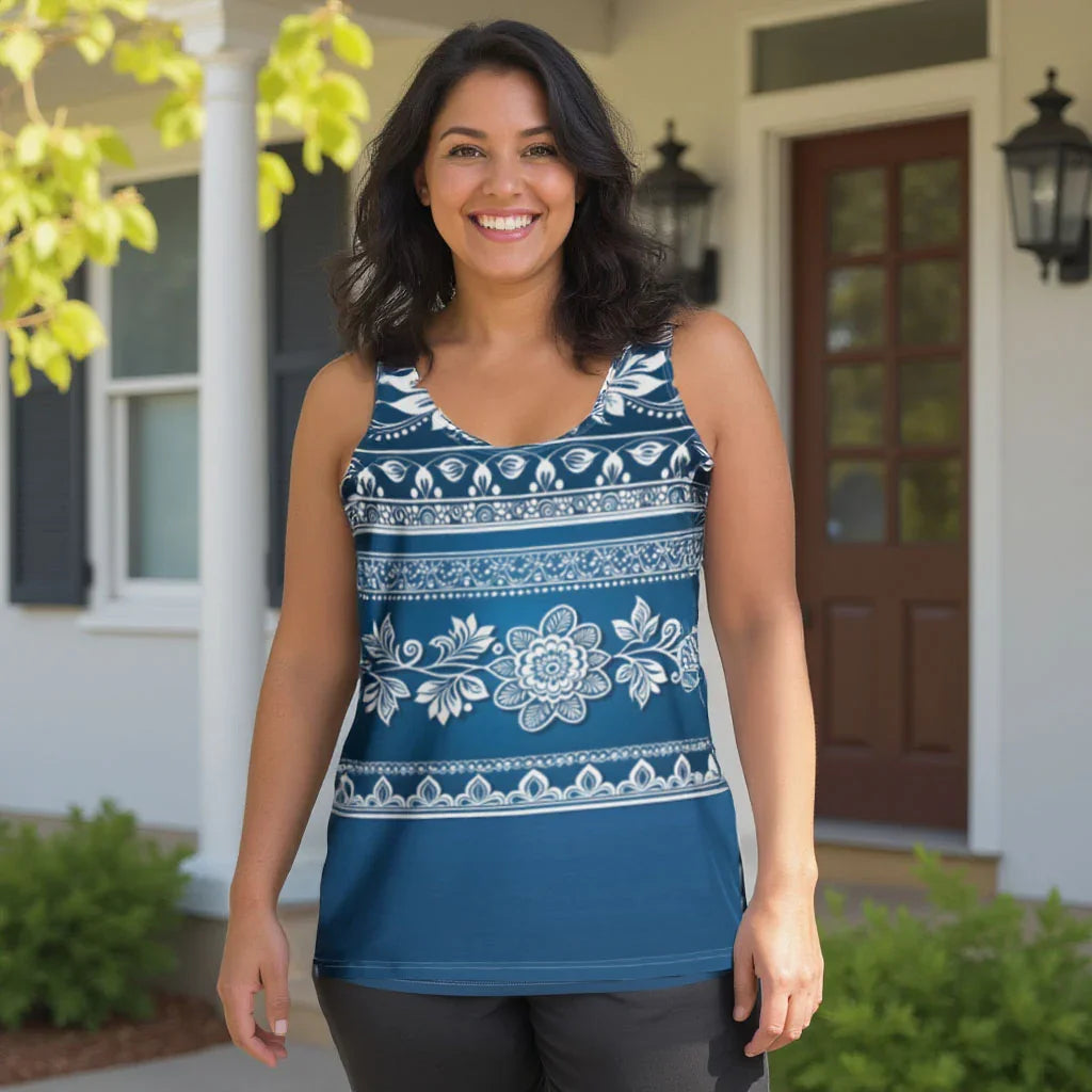 Temar Henna - Plus Athlo Flex Tank sustainable fashion athleisure includes plus size activewear yoga clothes unique flare leggings shorts dresses one pieces travel wear for ladies