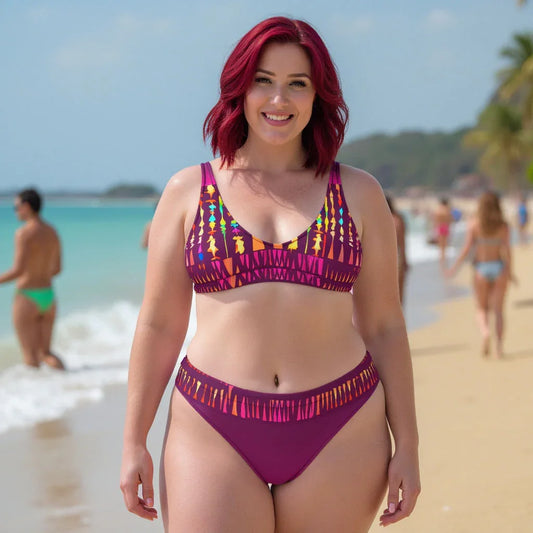 Yuva - Plus Athlo Classic Bikini sustainable fashion athleisure includes plus size activewear yoga clothes unique flare leggings shorts dresses one pieces travel wear for ladies