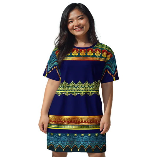 Perani Henna Sari - Athlo Straight Dress | Fashion Athleisure Apparel