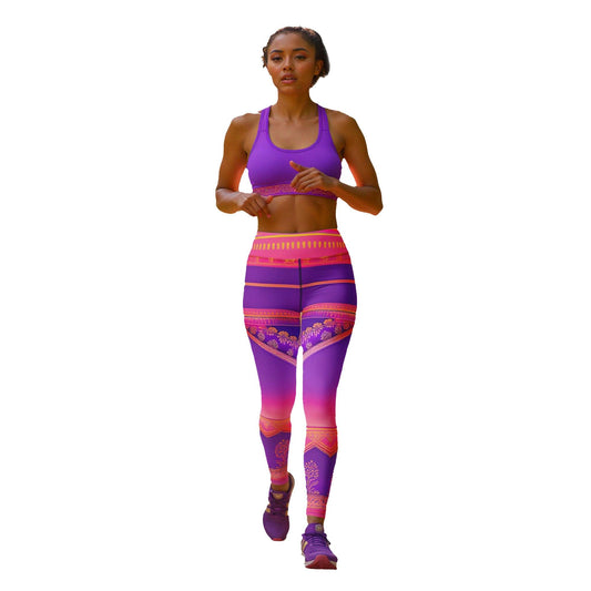 Ronish Sari - Athlo Yoga Leggings sustainable fashion athleisure includes plus size activewear yoga clothes unique flare leggings shorts dresses one pieces travel wear for ladies