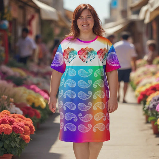 Girisha - Plus Athlo Straight Dress sustainable fashion athleisure includes plus size activewear yoga clothes unique flare leggings shorts dresses one pieces travel wear for ladies