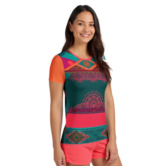 Sita Sari - Athlo Flex Shirt sustainable fashion athleisure includes plus size activewear yoga clothes unique flare leggings shorts dresses one pieces travel wear for ladies