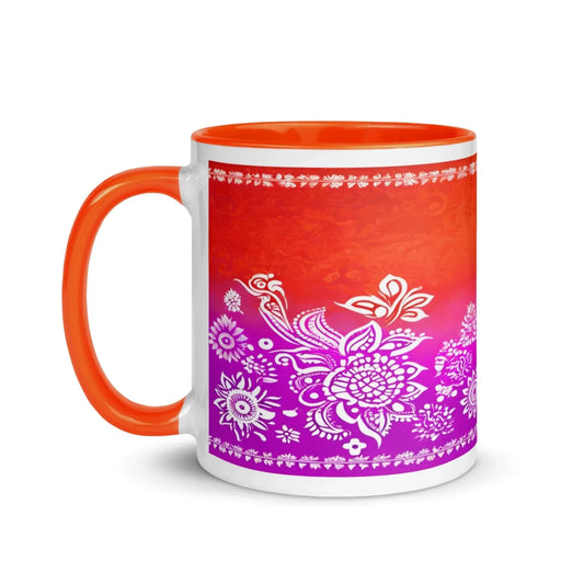 Orange Anaya - Henna - Custom Mug sustainable fashion athleisure includes plus size activewear yoga clothes unique flare leggings shorts dresses one pieces travel wear for ladies