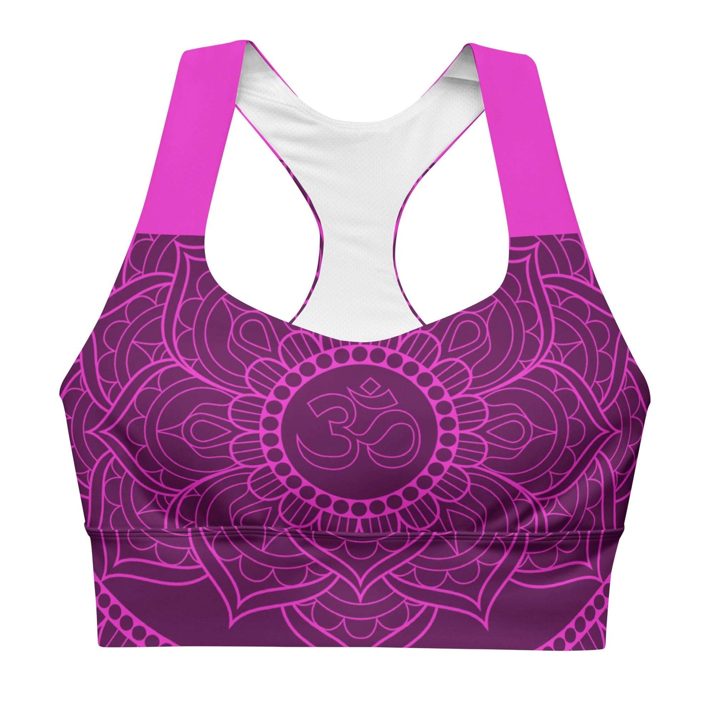 Mix Match - Plum - Athlo Super Support Bra best workout and yoga pants for women affordable sustainable recycled unique cool funky plus size leggings by Namaste Fashion