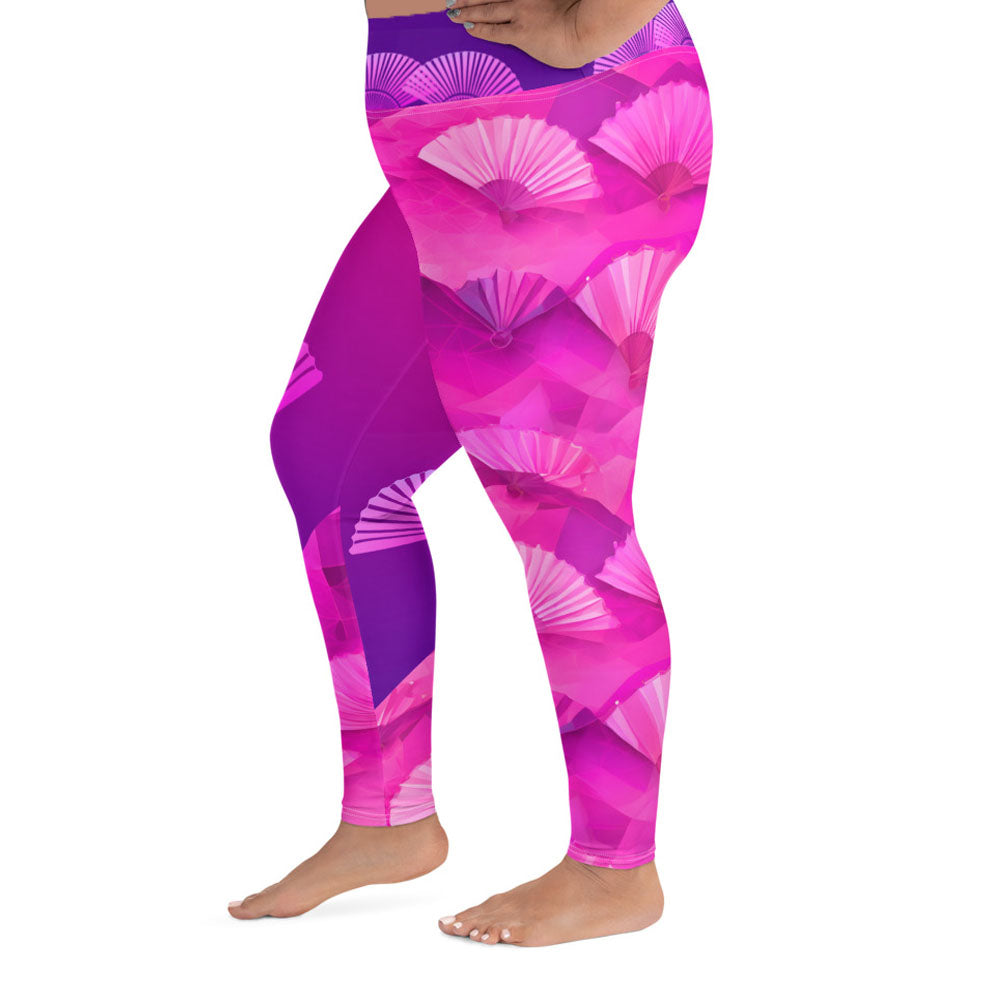 Soma - Plus Athlo / Yoga Leggings best workout and yoga pants for women plus size affordable sustainable recycled unique cool funky leggings by Namaste Fashion
