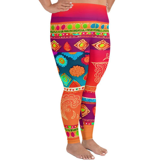 Talla - Plus Athlo Yoga Leggings sustainable fashion athleisure includes plus size activewear yoga clothes unique flare leggings shorts dresses one pieces travel wear for ladies