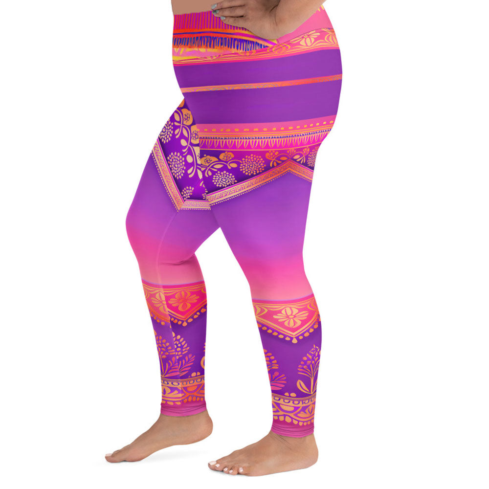 Ronish - Plus Athlo / Yoga Leggings best workout and yoga pants for women affordable sustainable recycled unique cool funky plus size leggings by Namaste Fashion