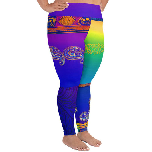 Suli - Plus Athlo Yoga Leggings sustainable fashion athleisure includes plus size activewear yoga clothes unique flare leggings shorts dresses one pieces travel wear for ladies