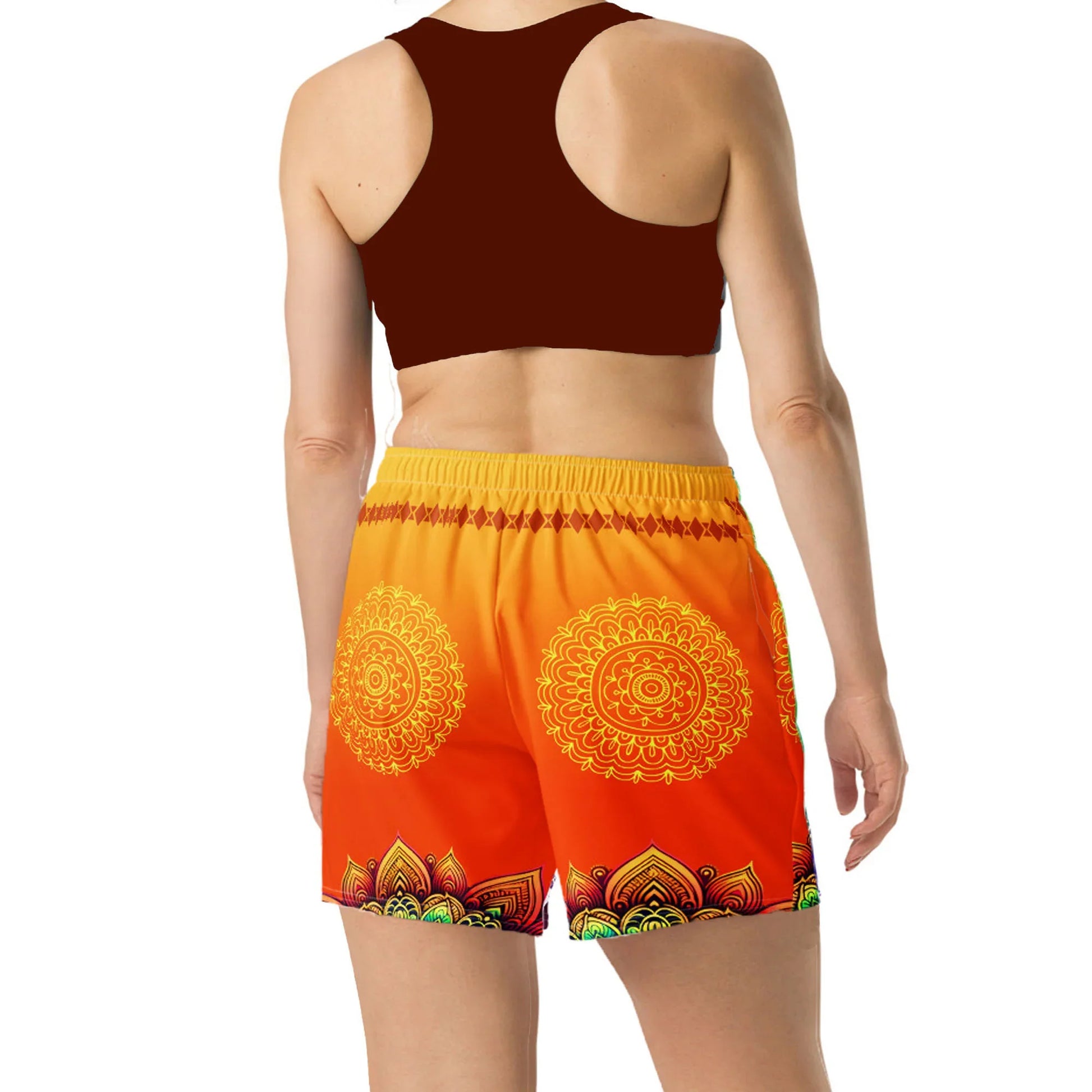 Pranika - Plus Athlo Rec Shorts sustainable fashion athleisure includes plus size activewear yoga clothes unique flare leggings shorts dresses one pieces travel wear for ladies