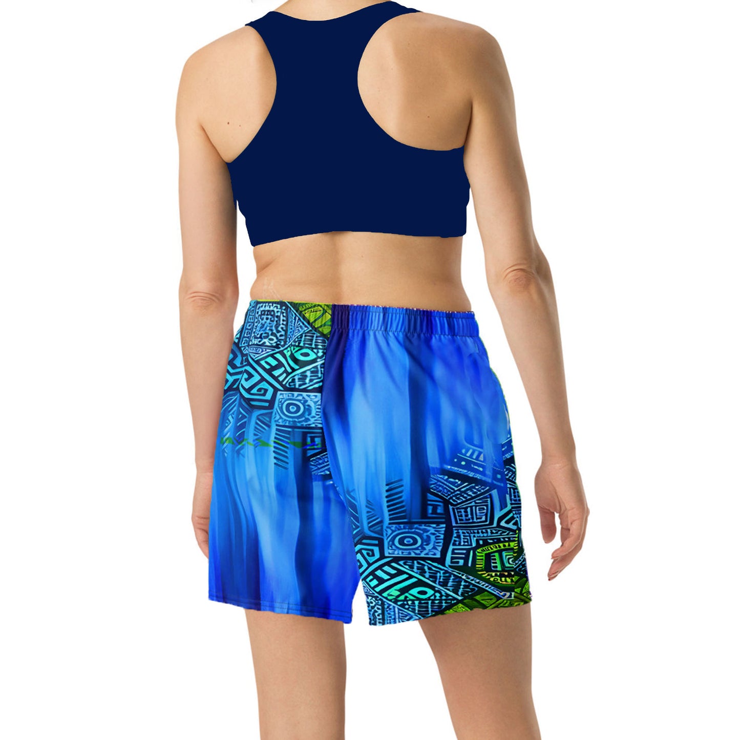Tiani - Athlo Rec Shorts best workout and yoga pants for women affordable sustainable recycled unique cool funky plus size leggings by Namaste Fashion