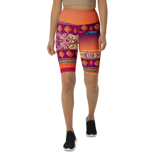 Talla - Athlo Yoga Long Shorts sustainable fashion athleisure includes plus size activewear yoga clothes unique flare leggings shorts dresses one pieces travel wear for ladies