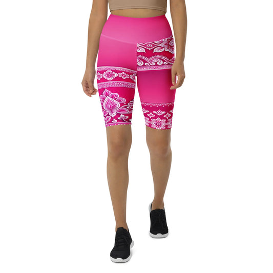 Vai Henna - Athlo Yoga Long Shorts sustainable fashion athleisure includes plus size activewear yoga clothes unique flare leggings shorts dresses one pieces travel wear for ladies