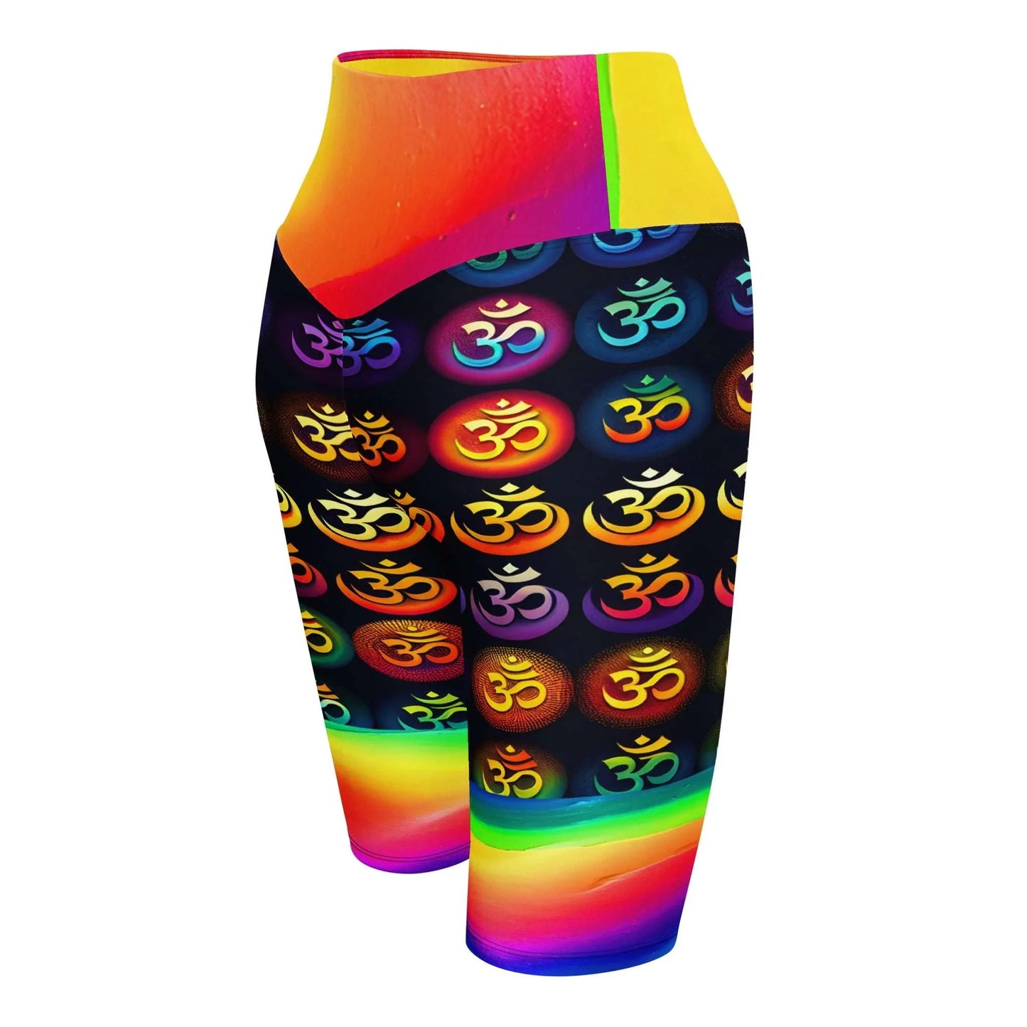 Lilani - Plus Athlo Yoga Long Shorts sustainable fashion athleisure includes plus size activewear yoga clothes unique flare leggings shorts dresses one pieces travel wear for ladies