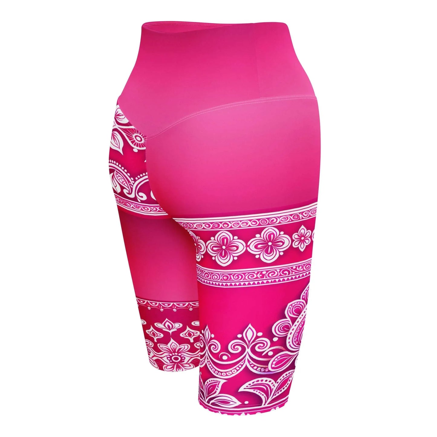 Vai Henna - Plus Athlo Yoga Long Shorts sustainable fashion athleisure includes plus size activewear yoga clothes unique flare leggings shorts dresses one pieces travel wear for ladies