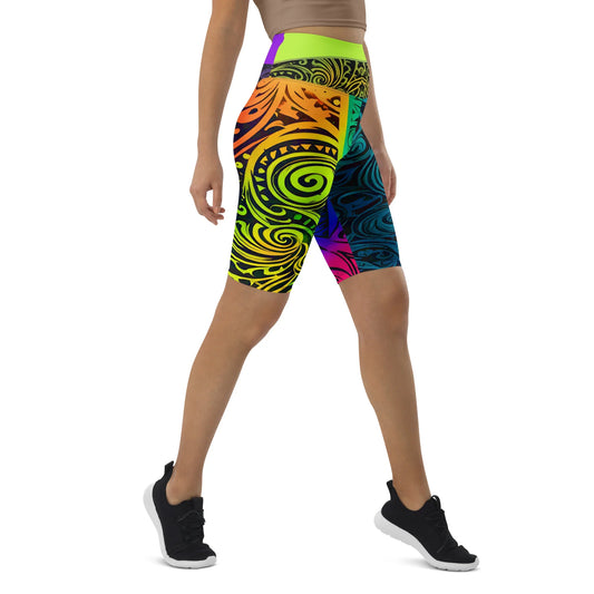 Imaya - Athlo Yoga Long Shorts sustainable fashion athleisure includes plus size activewear yoga clothes unique flare leggings shorts dresses one pieces travel wear for ladies