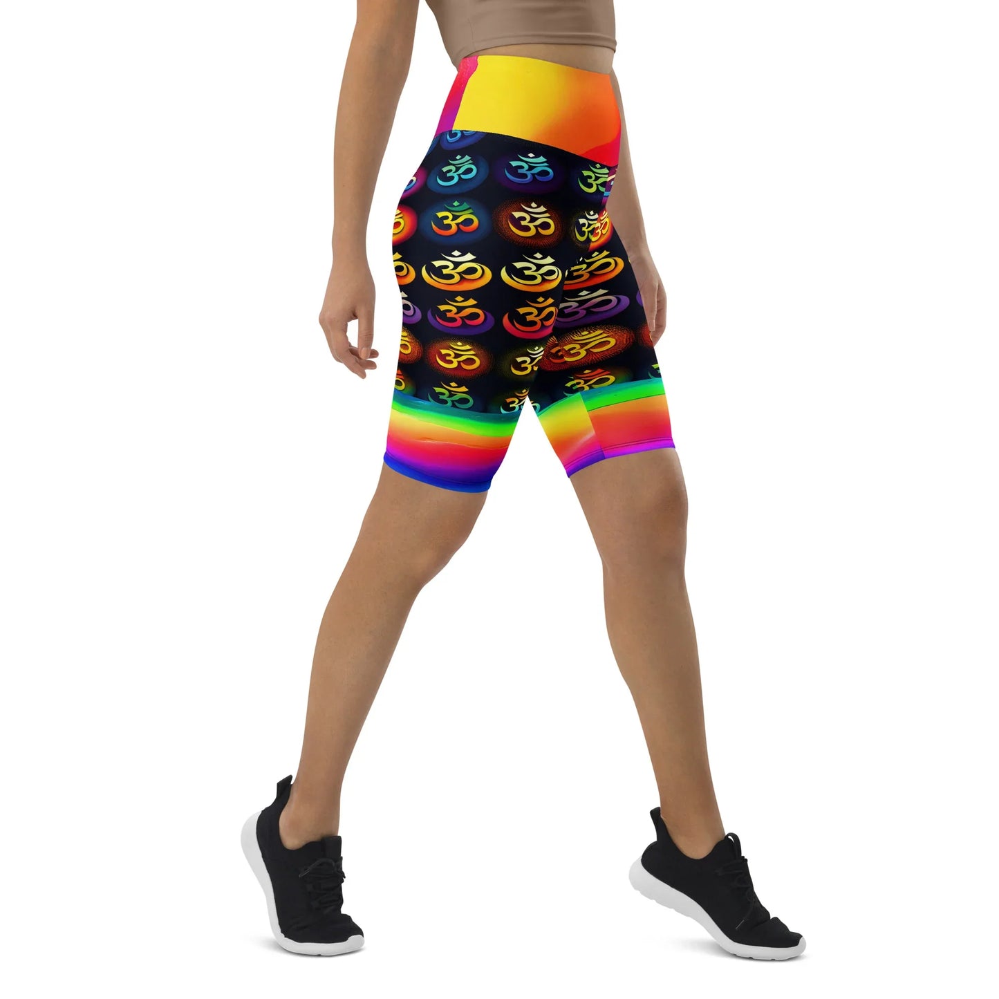 Lilani - Athlo Yoga Long Shorts sustainable fashion athleisure includes plus size activewear yoga clothes unique flare leggings shorts dresses one pieces travel wear for ladies