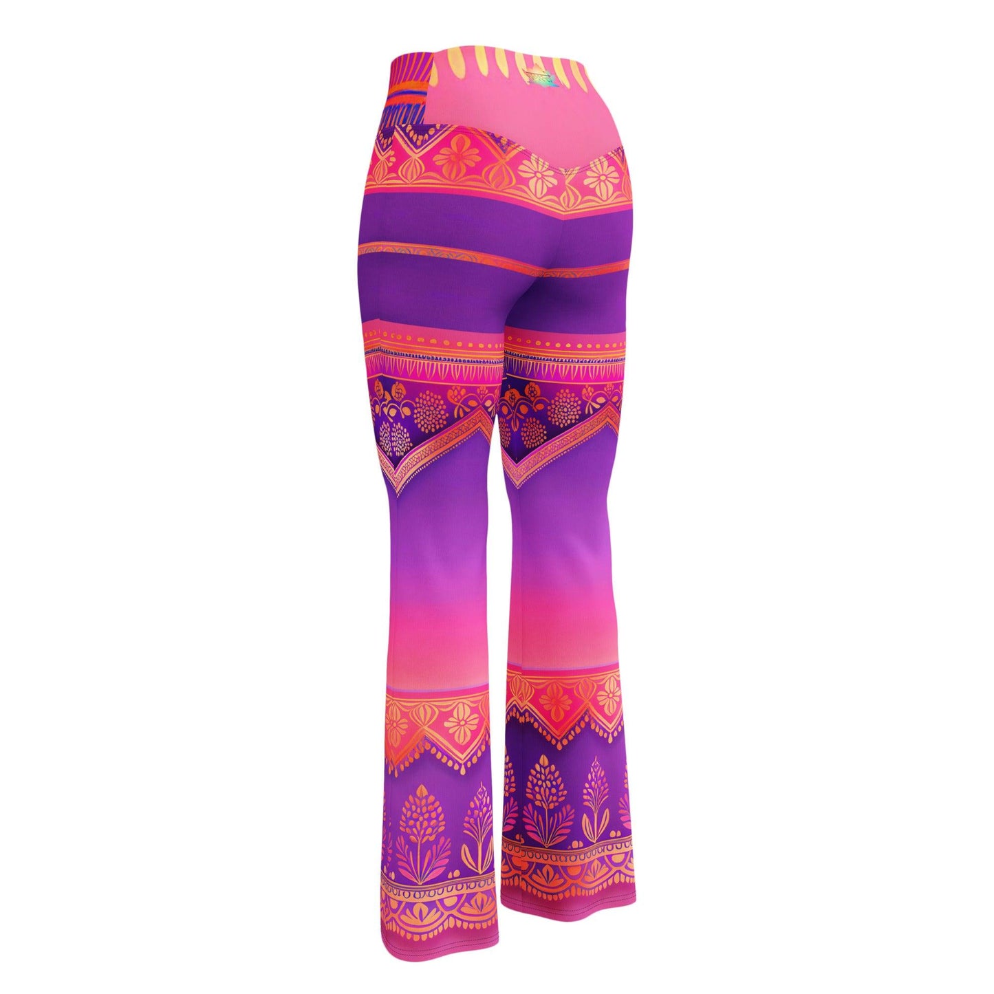 Ronish Sari - Plus Athlo Bell Leggings sustainable fashion athleisure includes plus size activewear yoga clothes unique flare leggings shorts dresses one pieces travel wear for ladies