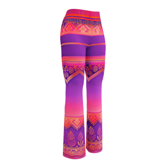 Ronish Sari - Plus Athlo Bell Leggings sustainable fashion athleisure includes plus size activewear yoga clothes unique flare leggings shorts dresses one pieces travel wear for ladies