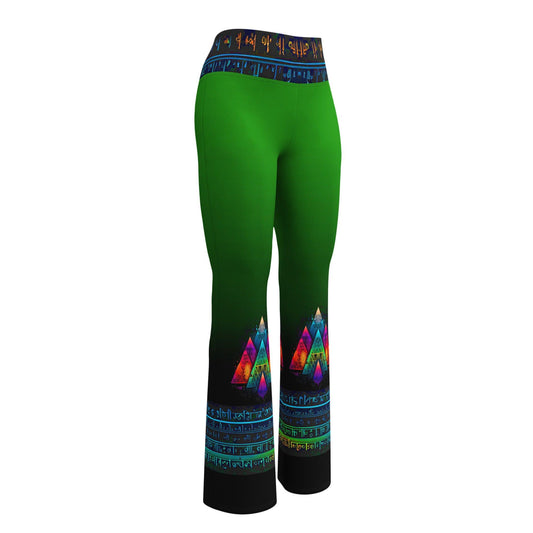 Arez - Plus Athlo Bell Leggings sustainable fashion athleisure includes plus size activewear yoga clothes unique flare leggings shorts dresses one pieces travel wear for ladies