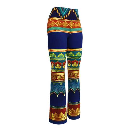 Perani Sari - Athlo Bell Leggings sustainable fashion athleisure includes plus size activewear yoga clothes unique flare leggings shorts dresses one pieces travel wear for ladies