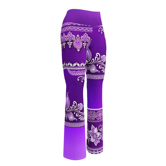 Sanavi Henna -Plus Athlo Bell Leggings sustainable fashion athleisure includes plus size activewear yoga clothes unique flare leggings shorts dresses one pieces travel wear for ladies