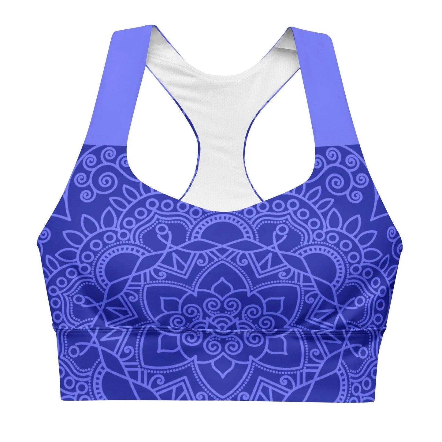 Mix Match - Blue - Plus Athlo Super Support Bra sustainable fashion athleisure includes plus size activewear yoga clothes unique flare leggings shorts dresses one pieces travel wear for ladies