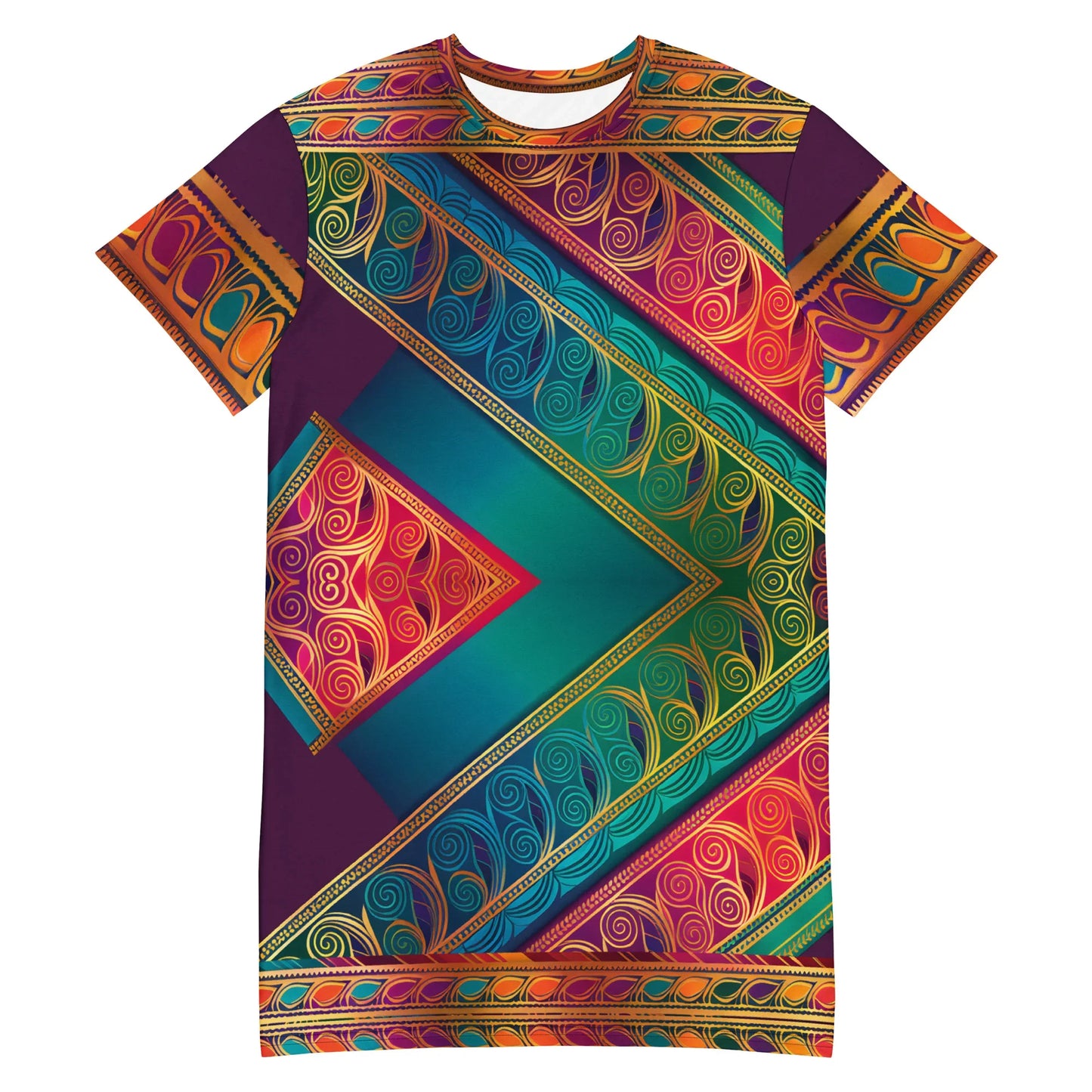 Kasani Sari - Plus Athlo Straight Dress sustainable fashion athleisure includes plus size activewear yoga clothes unique flare leggings shorts dresses one pieces travel wear for ladies