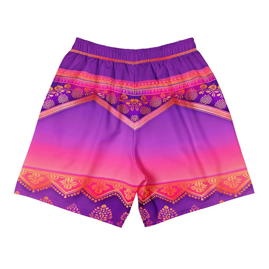 Ronish Sari - Plus Athlo Rec Shorts sustainable fashion athleisure includes plus size activewear yoga clothes unique flare leggings shorts dresses one pieces travel wear for ladies