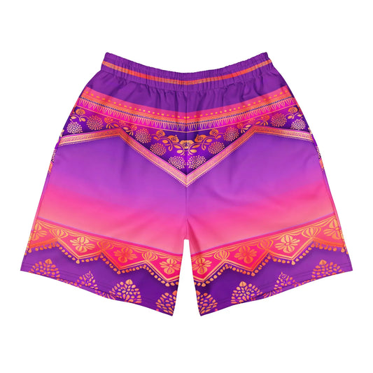 Ronish Sari - Plus Athlo Rec Shorts sustainable fashion athleisure includes plus size activewear yoga clothes unique flare leggings shorts dresses one pieces travel wear for ladies