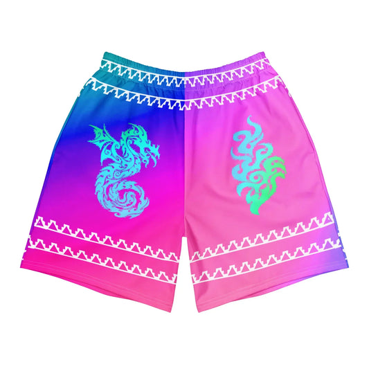 Dragon Desi - Plus Athlo Rec Shorts sustainable fashion athleisure includes plus size activewear yoga clothes unique flare leggings shorts dresses one pieces travel wear for ladies