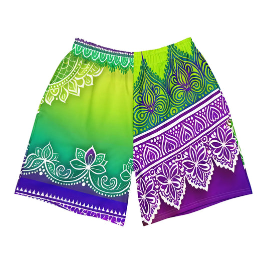 Evani Henna - Plus Athlo Rec Shorts sustainable fashion athleisure includes plus size activewear yoga clothes unique flare leggings shorts dresses one pieces travel wear for ladies