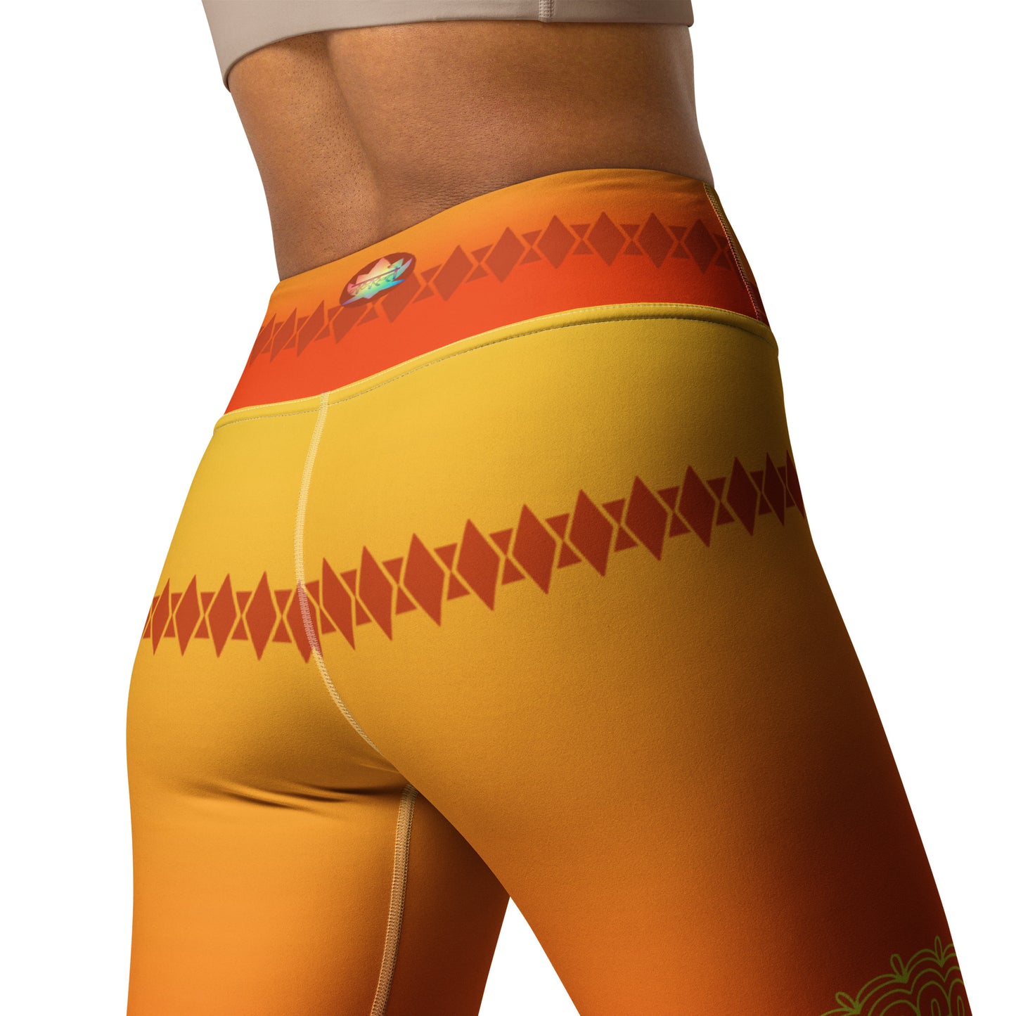 Pranika - Athlo / Yoga Leggings best workout and yoga pants for women plus size affordable sustainable recycled unique cool funky leggings by Namaste Fashion
