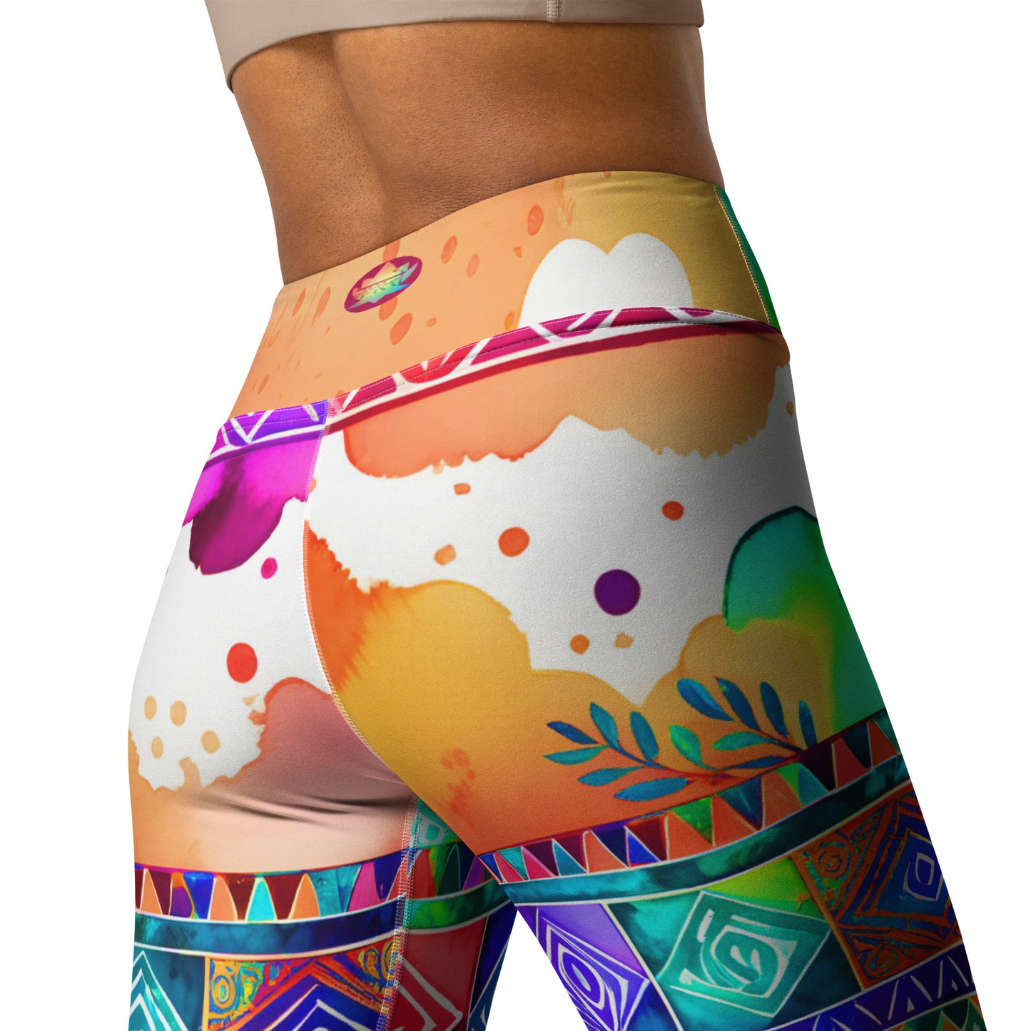Chellam - Athlo / Yoga Leggings best workout and yoga pants for women plus size affordable sustainable recycled unique cool funky leggings by Namaste Fashion