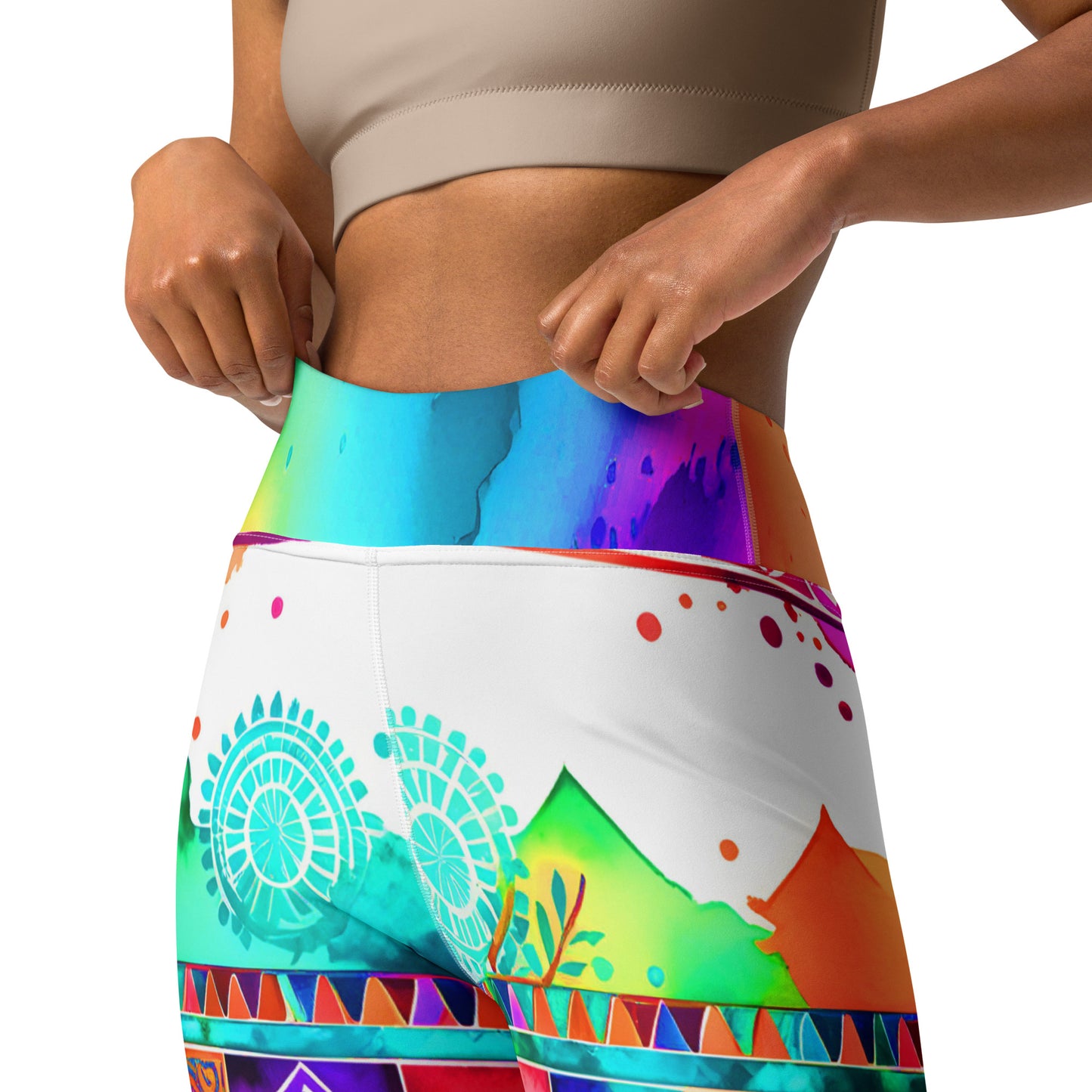 Chellam - Athlo / Yoga Leggings best workout and yoga pants for women plus size affordable sustainable recycled unique cool funky leggings by Namaste Fashion