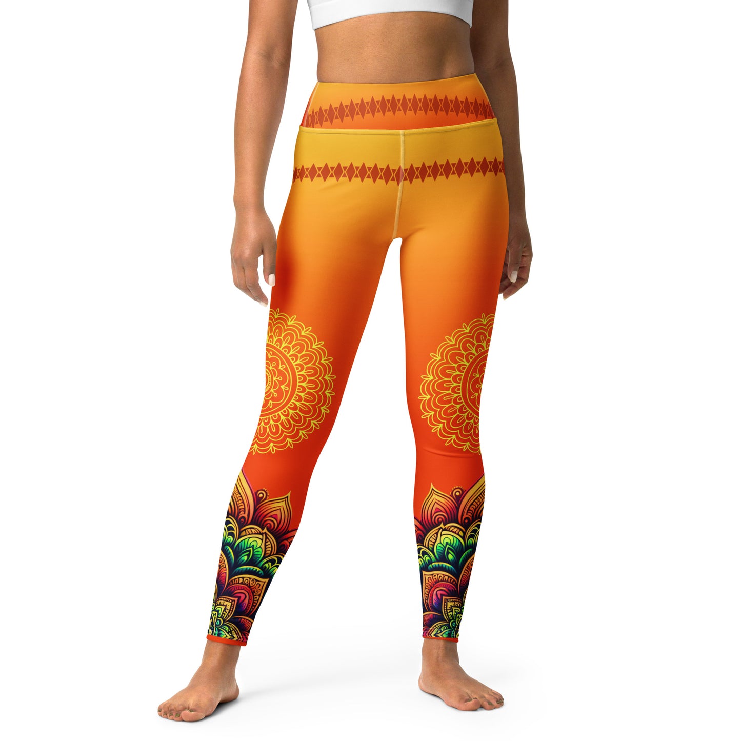Pranika - Athlo / Yoga Leggings best workout and yoga pants for women plus size affordable sustainable recycled unique cool funky leggings by Namaste Fashion