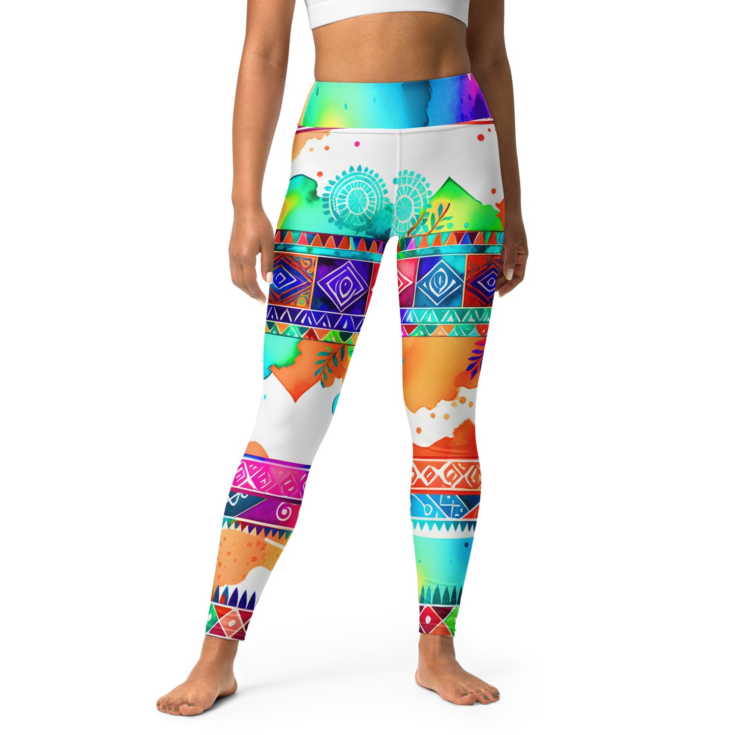 Chellam - Athlo / Yoga Leggings best workout and yoga pants for women plus size affordable sustainable recycled unique cool funky leggings by Namaste Fashion