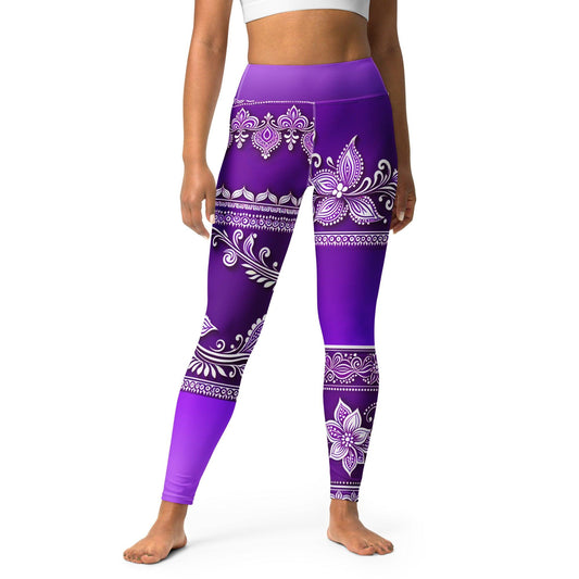 Sanavi Henna - Athlo Yoga Leggings sustainable fashion athleisure includes plus size activewear yoga clothes unique flare leggings shorts dresses one pieces travel wear for ladies