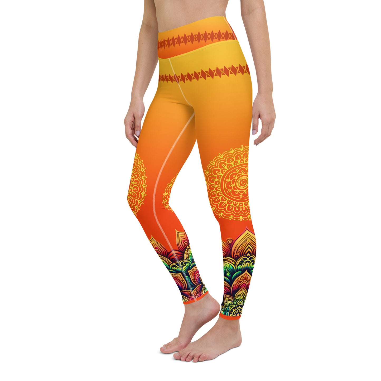Pranika - Athlo / Yoga Leggings best workout and yoga pants for women plus size affordable sustainable recycled unique cool funky leggings by Namaste Fashion