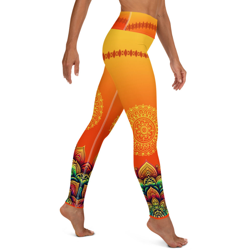 Pranika - Athlo / Yoga Leggings best workout and yoga pants for women plus size affordable sustainable recycled unique cool funky leggings by Namaste Fashion