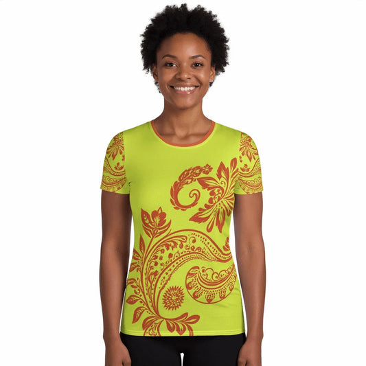 Mix Match - Yellow - Athlo Flex Shirt sustainable fashion athleisure includes plus size activewear yoga clothes unique flare leggings shorts dresses one pieces travel wear for ladies